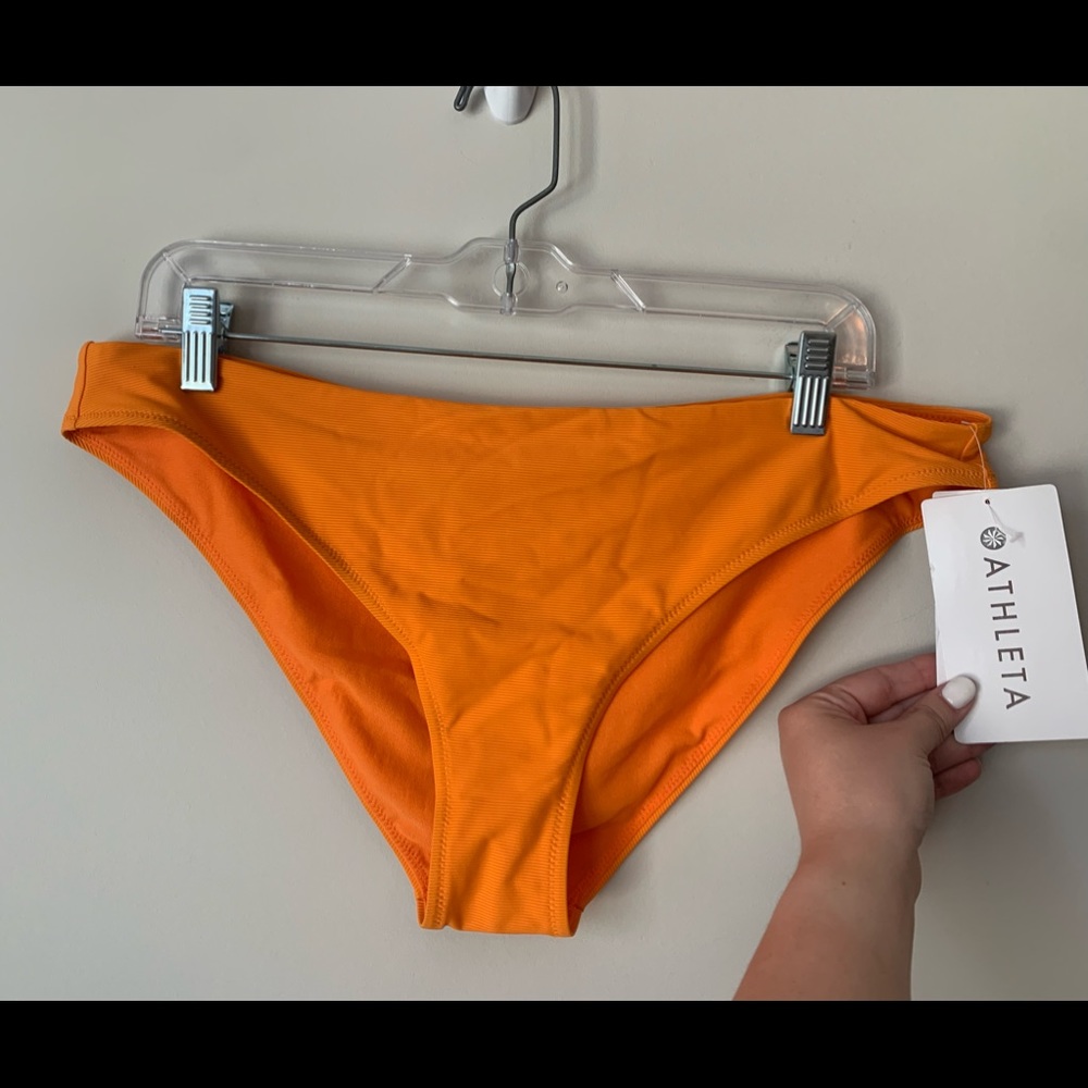 NWT Athleta swim bottoms Orange size L